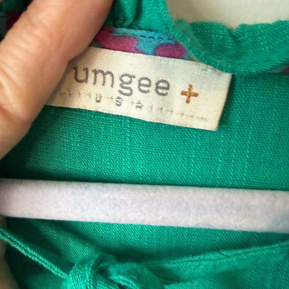 Umgee Teal Mini tiered bohemian dress size  XL - Picture 7 of 8